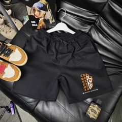 Quần Shorts Nỉ Chrome Hearts Gothic Orange Letter Form Rộng – Streetwears SG