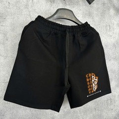 Quần Shorts Nỉ Chrome Hearts Gothic Orange Letter Form Rộng – Streetwears SG
