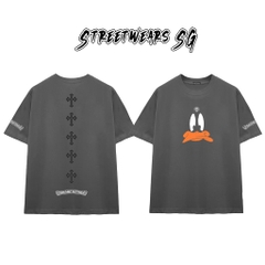 Áo Thun Chrome Heart Daffy Duck Cartoon Cotton Cao Cấp Form Rộng Unisex - Streetwears SG - CH35