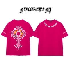 Áo Thun Chrome Heart Rastafari Graphics Cotton Cao Cấp Form Rộng Unisex - Streetwears SG - CH50