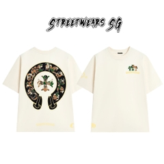 Áo Thun Chrome Heart Colorful Camo Emblem Cotton Cao Cấp Form Rộng Unisex - Streetwears SG - CH21