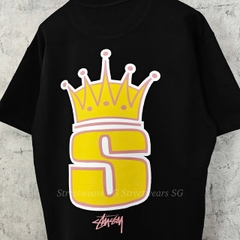 Áo Thun Stussy Crown S Logo Cotton Cao Cấp - Streetwears SG - STUCR-2