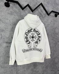 Áo Hoodie Chrome Hearts Trắng Form Rộng - Streetwears SG - HDCH-2