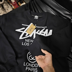 Áo Sweater Stussy World Tour Cities Cotton Form Rộng Unisex - Streetwears SG - SWSTU-9