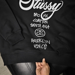 Áo Sweater Stussy World Tour Cities Cotton Form Rộng Unisex - Streetwears SG - SWSTU-9