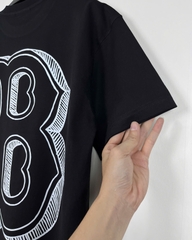 Áo Thun MLB Boston Letter Logo Cotton Form Rộng Unisex - Streetwears SG - MLBBT-1