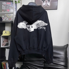 Áo Hoodie Stussy Angelic Artwork Cotton Form Rộng Unisex - Streetwears SG - HDSTU-1