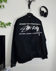 Áo Sweater Stussy International Cotton Form Rộng Unisex - Streetwears SG - SWSTU-5