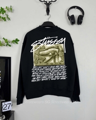 Áo Sweater Stussy Eye Of Horus Cotton Form Rộng Unisex - Streetwears SG - SWSTU-2