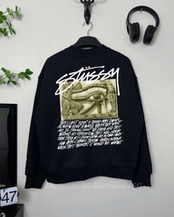 Áo Sweater Stussy Eye Of Horus Cotton Form Rộng Unisex - Streetwears SG - SWSTU-2