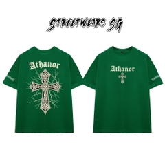 Áo Thun Chrome Heart Athanor Electric Cross Cotton Cao Cấp Form Rộng Unisex - Streetwears SG - CH51