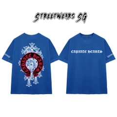 Áo Thun Chrome Arch Red Triple Cross Graphics Cotton Cao Cấp Form Rộng Unisex - Streetwears SG - CH58