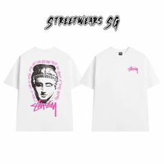 Áo Thun Stussy Classical Head Graphic Cotton Cao Cấp Form Rộng Unisex Streetwears SG – STU004