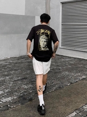 Áo thun Basic Stüssy Black Statue Pig Dyed Tee - Streetwears SG - STU-16