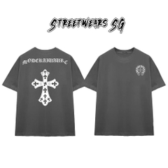 Áo Thun Chrome Moderaiiaurc Cross Cotton Cao Cấp Form Rộng Unisex - Streetwears SG - CH68