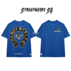 Áo Thun Chrome Heart Colorful Camo Emblem Cotton Cao Cấp Form Rộng Unisex - Streetwears SG - CH21