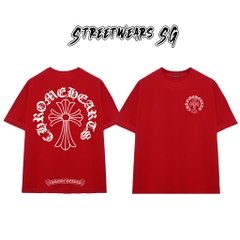 Áo Thun Chrome Heart Cross Basic Gothic Cotton Cao Cấp Form Rộng Unisex - Streetwears SG - CH43
