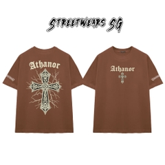 Áo Thun Chrome Heart Athanor Electric Cross Cotton Cao Cấp Form Rộng Unisex - Streetwears SG - CH51