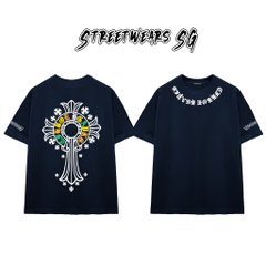 Áo Thun Chrome Heart Rastafari Graphics Cotton Cao Cấp Form Rộng Unisex - Streetwears SG - CH50