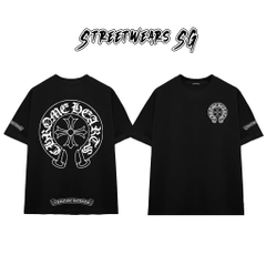 Áo Thun Chrome Heart Original Horseshoe Gothic Arch Cotton Cao Cấp Form Rộng Unisex - Streetwears SG - CH41