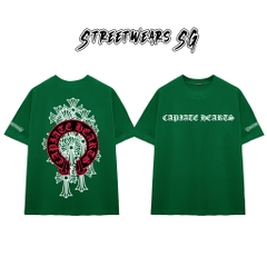 Áo Thun Chrome Arch Red Triple Cross Graphics Cotton Cao Cấp Form Rộng Unisex - Streetwears SG - CH58