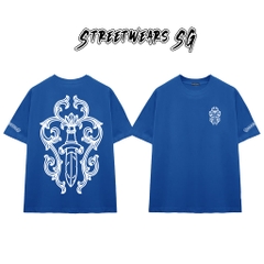 Áo Thun Chrome Gothic Blade Crest Cotton Cao Cấp Form Rộng Unisex - Streetwears SG - CH80