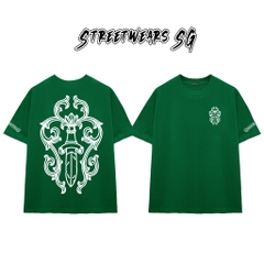 Áo Thun Chrome Gothic Blade Crest Cotton Cao Cấp Form Rộng Unisex - Streetwears SG - CH80