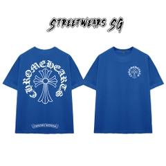 Áo Thun Chrome Heart Cross Basic Gothic Cotton Cao Cấp Form Rộng Unisex - Streetwears SG - CH43