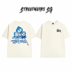 Áo Thun Stussy Ice Dice Graphic Cotton Cao Cấp Form Rộng Unisex Streetwears SG – STU003