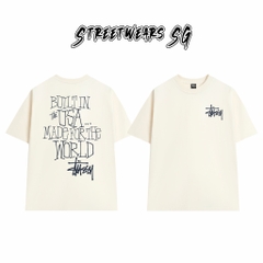 Áo Thun Stussy Built In USA Made For The World Cotton Cao Cấp Form Rộng Unisex Streetwears SG – STU061