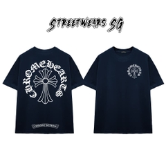 Áo Thun Chrome Heart Basic Big Cross Cotton Cao Cấp Form Rộng Unisex - Streetwears SG - CH38