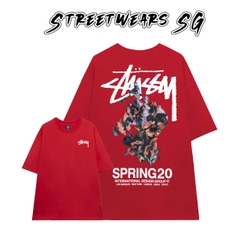 Áo thun Basic Stussy Flower ss20 Tee - Streetwears SG - STU-18