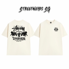 Áo Thun Stussy Tough Gear Lions Cotton Cao Cấp Form Rộng Unisex Streetwears SG – STU027