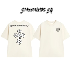 Áo Thun Chrome Moderaiiaurc Cross Cotton Cao Cấp Form Rộng Unisex - Streetwears SG - CH68
