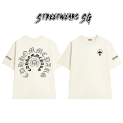 Áo Thun Chrome Arch Circle Cross Graphics Cotton Cao Cấp Form Rộng Unisex - Streetwears SG - CH57