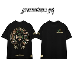 Áo Thun Chrome Heart Colorful Camo Emblem Cotton Cao Cấp Form Rộng Unisex - Streetwears SG - CH21