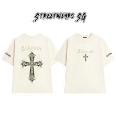 Áo Thun Chrome Heart Athanor Electric Cross Cotton Cao Cấp Form Rộng Unisex - Streetwears SG - CH51