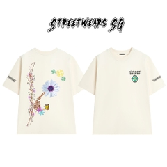 Áo Thun Chrome Heart Spring Bloom Cross Cotton Cao Cấp Form Rộng Unisex - Streetwears SG - CH26