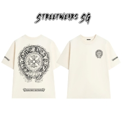 Áo Thun Chrome Dust Splash Emblem Cotton Cao Cấp Form Rộng Unisex - Streetwears SG - CH104