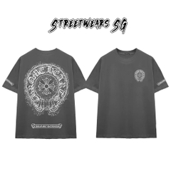 Áo Thun Chrome Dust Splash Emblem Cotton Cao Cấp Form Rộng Unisex - Streetwears SG - CH104