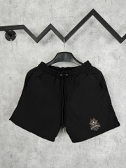 Quần Shorts Dù Chrome Hearts Floral Cross Form Rộng - Streetwears SG