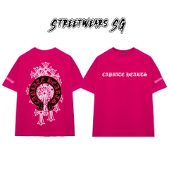 Áo Thun Chrome Arch Red Triple Cross Graphics Cotton Cao Cấp Form Rộng Unisex - Streetwears SG - CH58