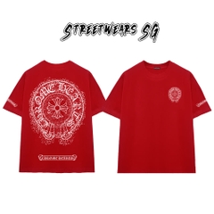 Áo Thun Chrome Dust Splash Emblem Cotton Cao Cấp Form Rộng Unisex - Streetwears SG - CH104
