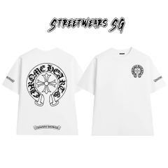 Áo Thun Chrome Heart Original Horseshoe Gothic Arch Cotton Cao Cấp Form Rộng Unisex - Streetwears SG - CH41