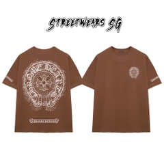 Áo Thun Chrome Dust Splash Emblem Cotton Cao Cấp Form Rộng Unisex - Streetwears SG - CH104