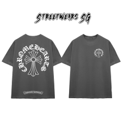 Áo Thun Chrome Heart Cross Basic Gothic Cotton Cao Cấp Form Rộng Unisex - Streetwears SG - CH43