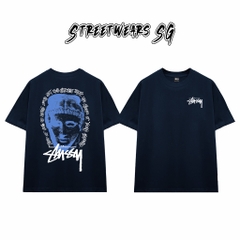 Áo Thun Stussy Classical Head Graphic Cotton Cao Cấp Form Rộng Unisex Streetwears SG – STU004