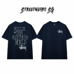 Áo Thun Stussy Built In USA Made For The World Cotton Cao Cấp Form Rộng Unisex Streetwears SG – STU061