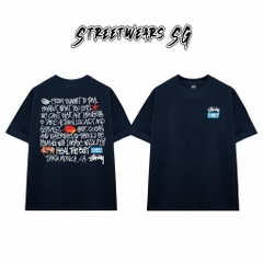 Áo Thun Stussy Heal The Bay Graphic Cotton Cao Cấp Form Rộng Unisex Streetwears SG – STU071