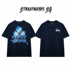 Áo Thun Stussy Ice Dice Graphic Cotton Cao Cấp Form Rộng Unisex Streetwears SG – STU003